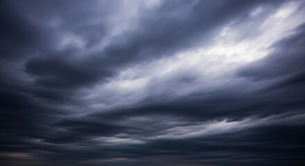 Fototapeta premium Dark stormy clouds with dramatic atmosphere