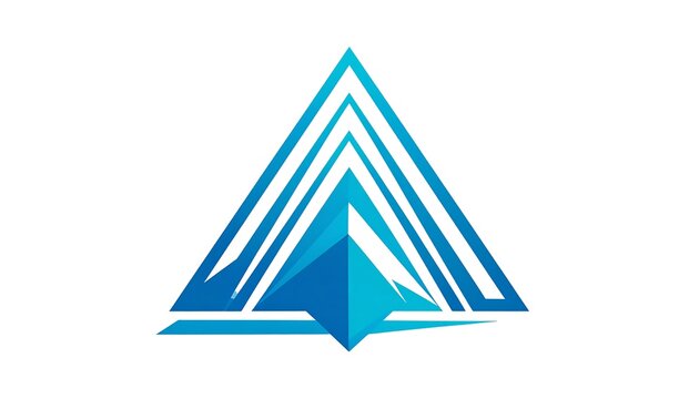 Abstract blue triangle graphic
