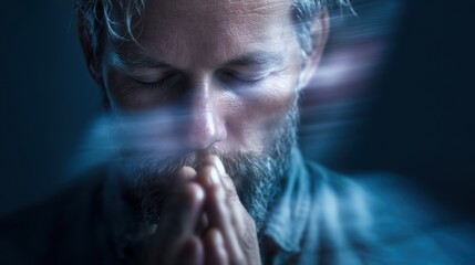 Man thoughtful portrait