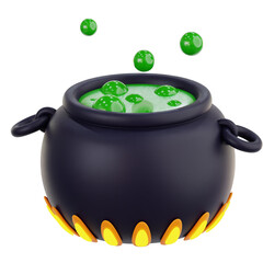 Cauldron Pot 3D Icon