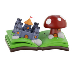 Fairytale Book 3D Icon