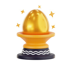 Golden Egg 3D Icon