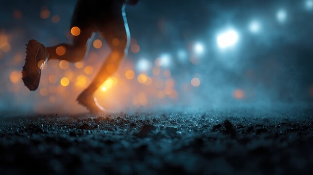 Night runner motion - Powered by Adobe