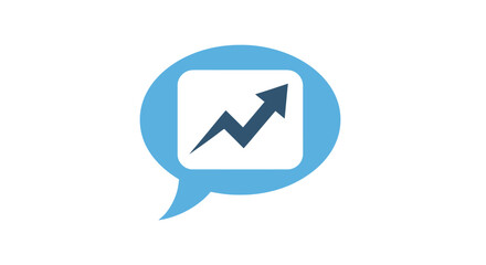 Speech Bubble Growth Chart Progress.