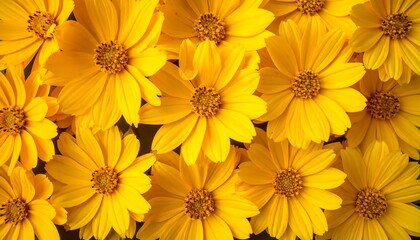 Fototapeta premium Close-up of vibrant yellow flowers