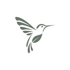 Fototapeta premium Hummingbird Logo Design – Elegant Bird Symbol for Nature, Beauty, and Creative Branding