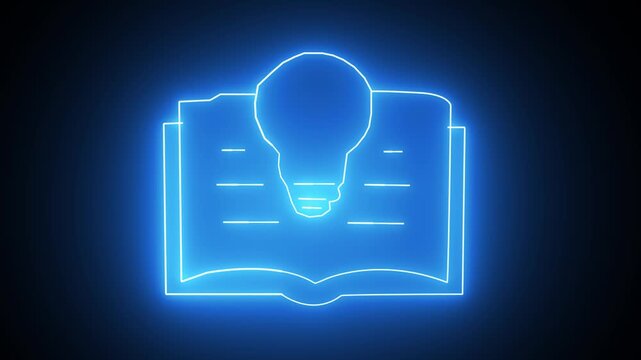 book laght icon horizontal all the video education writing learning vector illustration.
