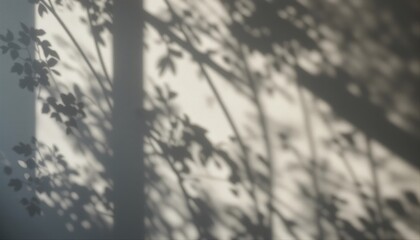 Abstract overlapping leaf and branch shadows