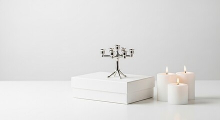 Elegant Candelabra and Glowing Candles Set a Warm, Inviting Ambiance