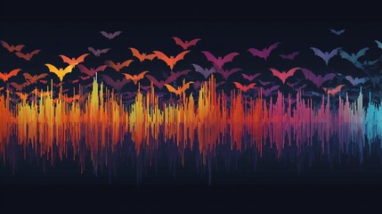 Halloween Music Equalizer With Bat