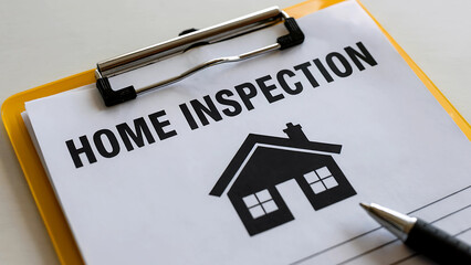 A closeup view of a home inspection checklist on a clipboard, with a pen ready to mark findings, emphasizing the importance of a detailed property assessment