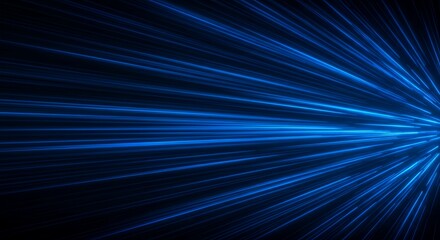 High-speed motion blur blue stripes lines, digital wave energy concept, abstract futuristic vector