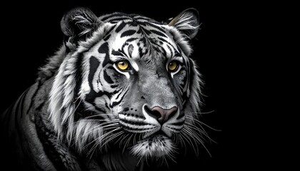 Fototapeta premium Close-up portrait of a white tiger