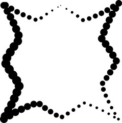 Star shape halftone dots set