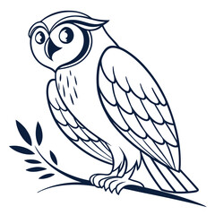 Minimalist Owl Icon