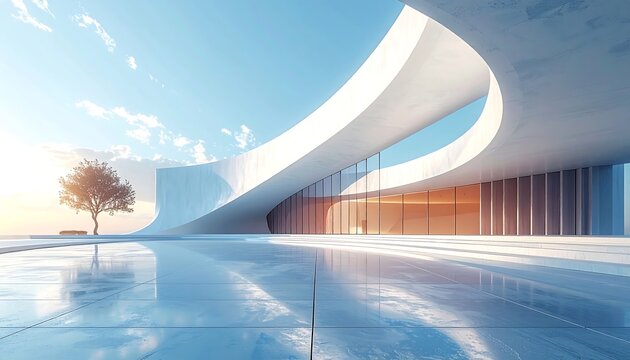 Modern architectural building exterior