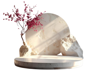  Firefly_ Creative 3d shaped podium  