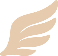 Simple Flat Wing Symbol Decoration Element Graphic Art Illustration
