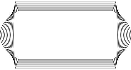 Rectangle blended lines border design. Technology concept