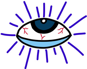 eye, vision, seeing, watching, spiritual, abstract, illustration, surreal, symbolic, graphic, bold, trendy, design, mystical, cosmic, love eye, surrealism, imagination, funky, unique, contemporary, tr