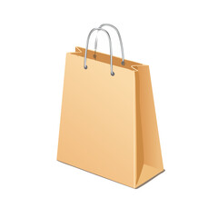 paper bag isolated on white