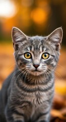 a fluffy kitten with sparkling eyes