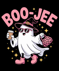 Spooky Season Cute Ghost Funny Halloween Boujee Boo-Jee