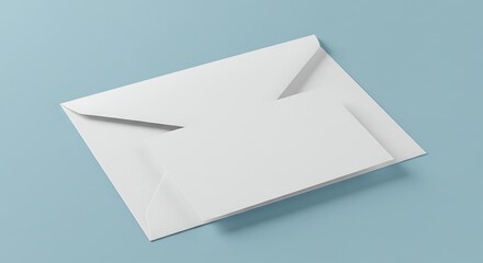 Blank envelope and business card mockup