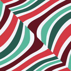 Obraz premium Festive Celebration Of Christmas With Traditional Colors In A Delightful Pattern.