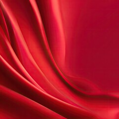 Obraz premium Deep crimson fabric draped in flowing waves