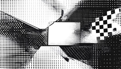 Abstract black and white graphic design (1)