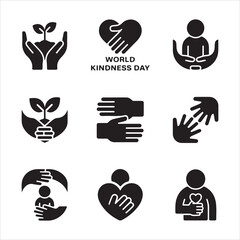 Obraz premium set of hands icons
