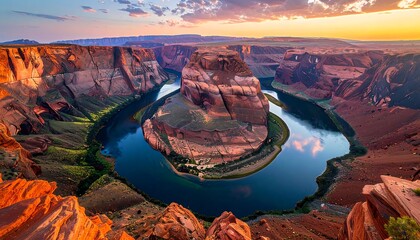 Grand Canyon River Loop at Sunset