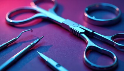 Surgical instruments for cosmetic procedures, precision tools , clamp, precision, cosmetic