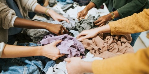 Authentic Circular Fashion Clothing Swap Event with Young Adults Premium Collaborative Sustainable Lifestyle Content for Social Media Marketing