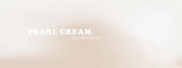 Pearl and cream gradient abstract background with soft neutral texture. Elegant warm pastel for ivory silk designs or minimalist wedding backdrop in beige. Vector illustration.