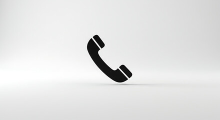 Phone icon on light background