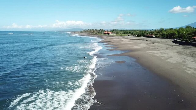 the beauty of Kedungu Beach, Bali during the day
