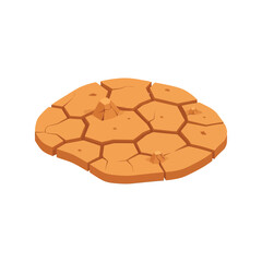 Cracked earth texture dry arid ground surface drought desert landscape illustration vector