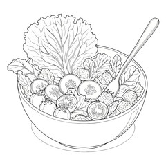 bowl of fresh fruit salad