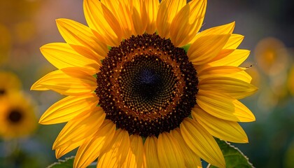Fototapeta premium Close-up of a vibrant sunflower