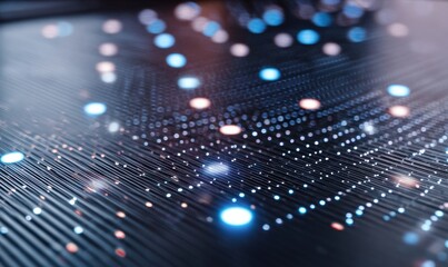 Modern High-Quality Digital Twin Technology with Metallic IoT Sensors and Holographic Gridlines for Professional Tech Innovation and Data Visualization