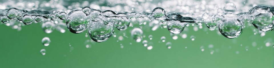 Premium Green Hydrogen Electrolysis Bubbles Rising in Transparent Tank Modern Clean Energy Tech for Sustainable Corporate Marketing and Professional Content