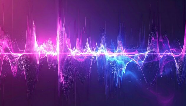 Abstract sound wave visualization