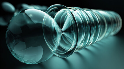 series of overlapping translucent hourglasses creating echo effect layered timeline concept illustration concept scene visual for commercial design use high detail quality stock image illustration