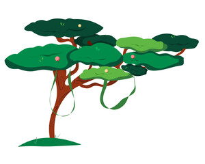 Cartoon Tree Vector Illustration