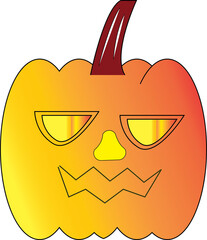 Happy Halloween pumpkin PNG Isolated on Transparent Background