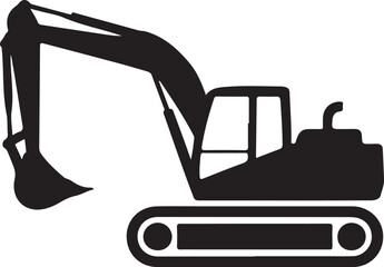 Crawler excavator icon