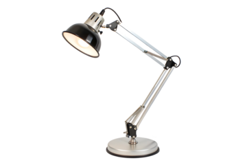 Adjustable desk lamp isolated isolated on transparent background