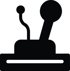 Black joystick vector icon © sumona